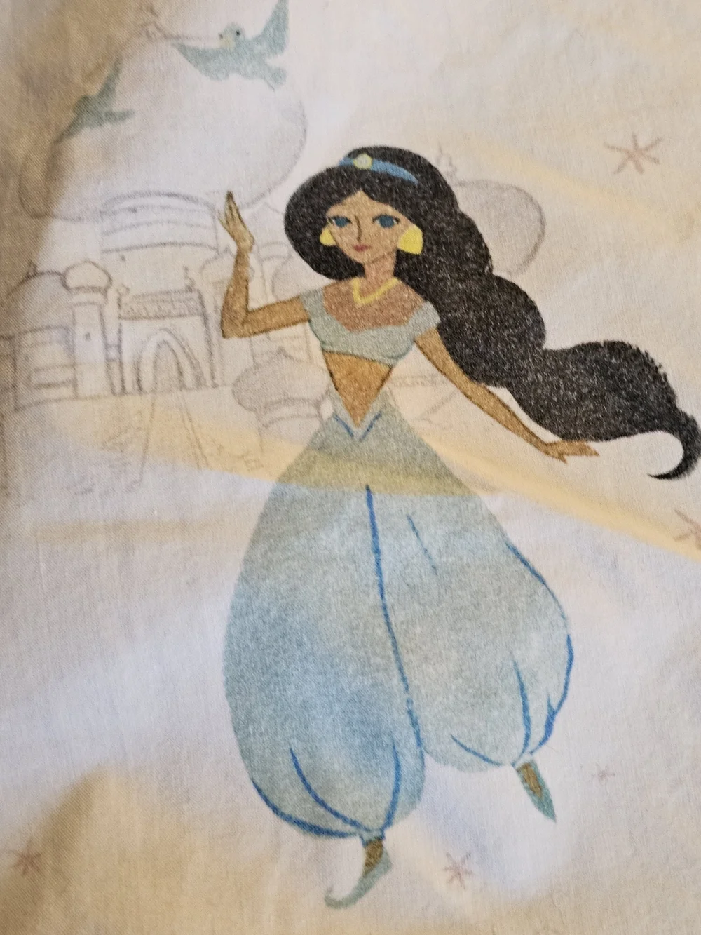 Pottery Barn Kids Disney Princess  Crib Sheet